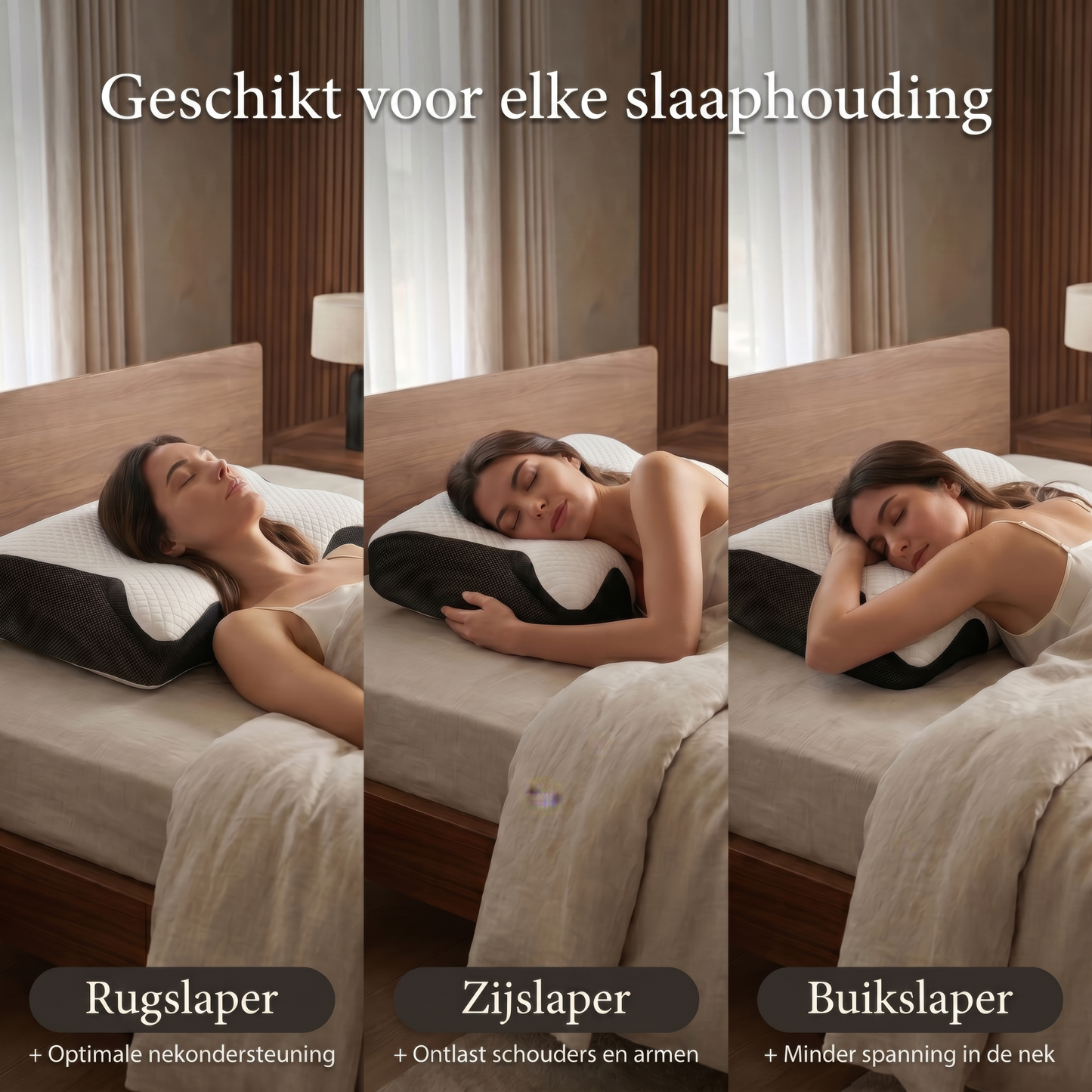 Veluro Ergo Pro Kussen - Dieper Slapen, Minder Nekklachten